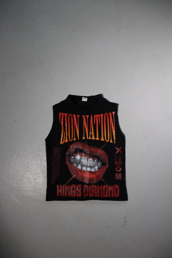 IMG_6897 K Diamond Black High Neck Crop Top