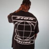 Zion Dome Acid Washed Black Oversized T shirt