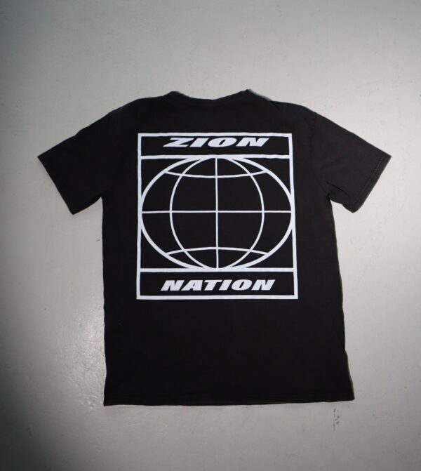 Zion Dome Acid Washed Black Oversized T shirt