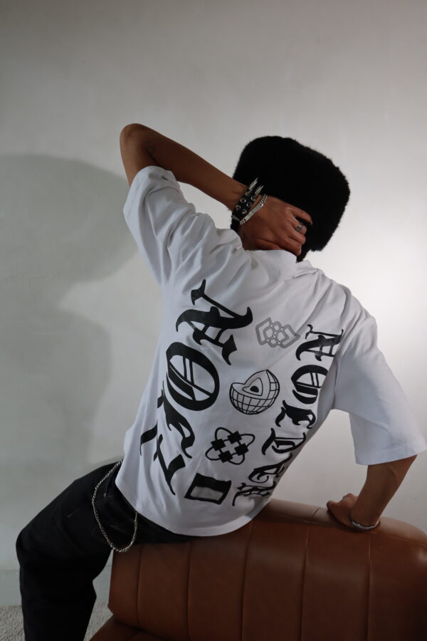 Zion Zen White Oversized T shirt